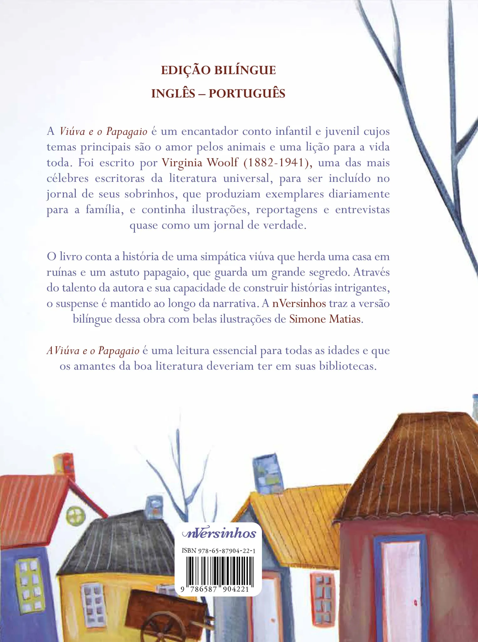 A viúva e o papagaio: A viúva e o papagaio Quarta Capa