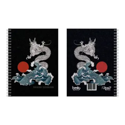 Agenda Dragon Ocean Capa Preta