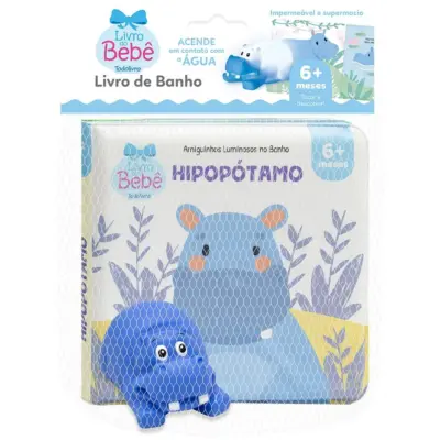 Amiguinhos luminosos no banho - Hipopótamo