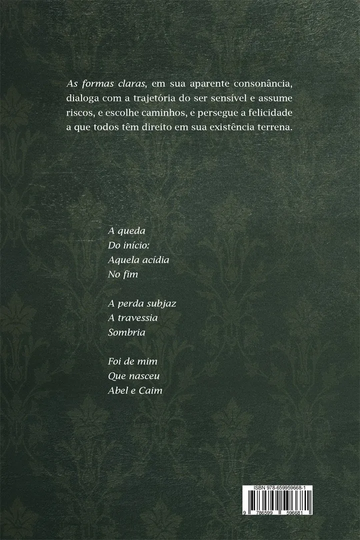 As formas claras: As formas claras Quarta Capa