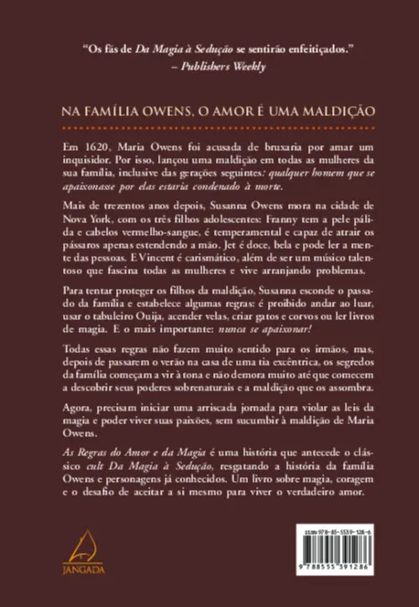 As regras do amor e da magia: As regras do amor e da magia Quarta Capa