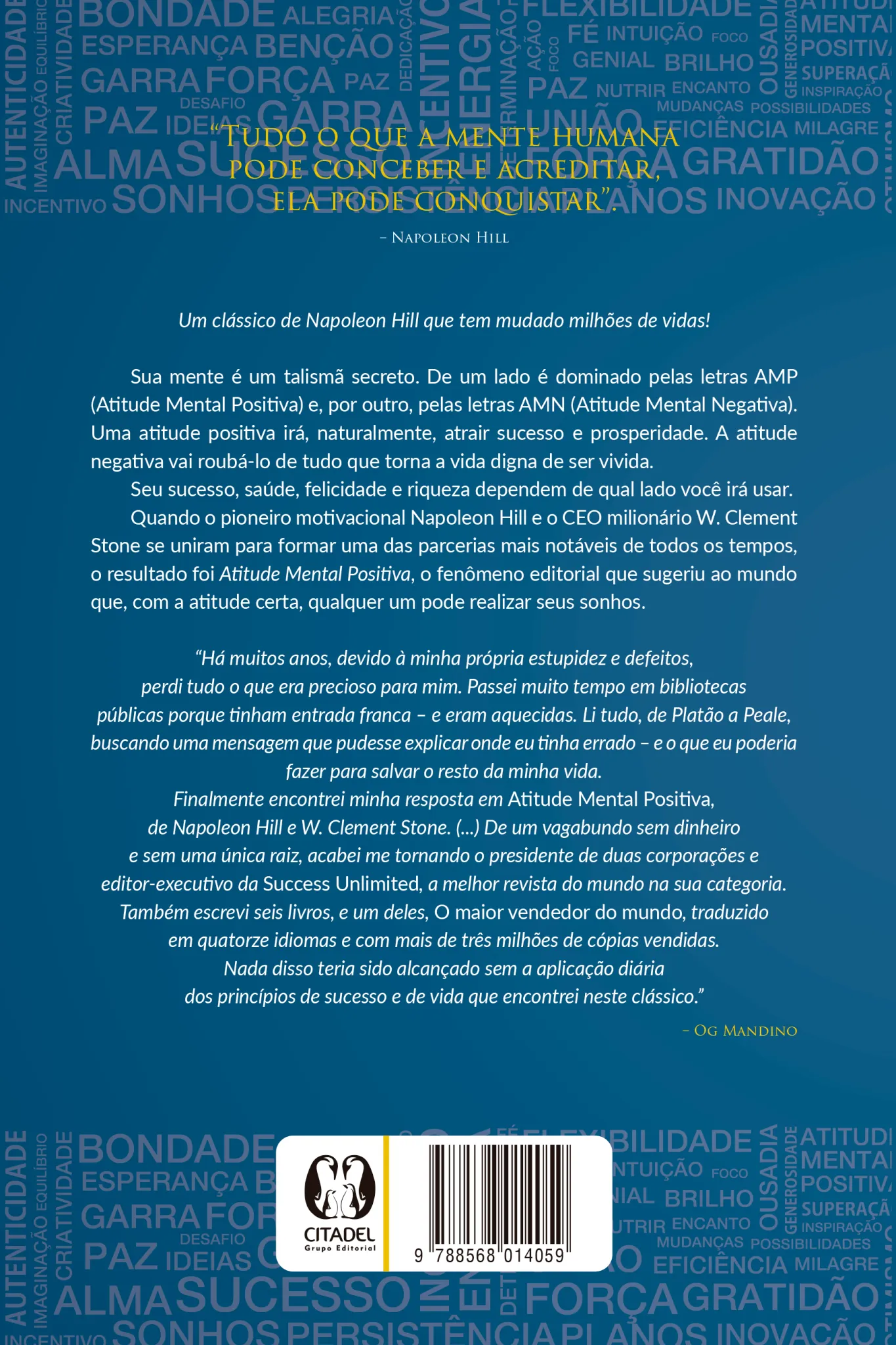 Atitude mental positiva: Atitude mental positiva Quarta Capa