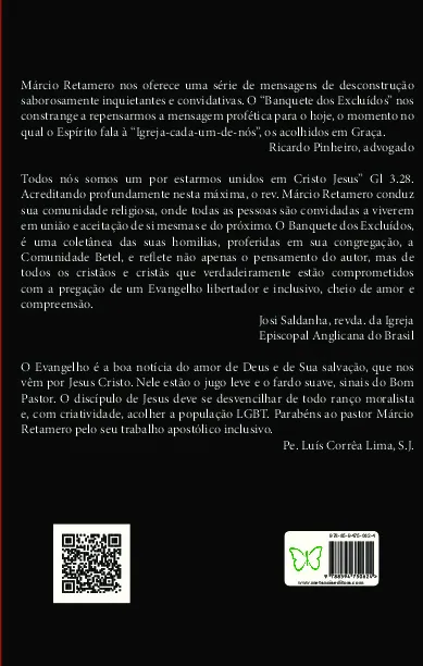 Banquete dos excluídos: mensagens de inclusão Banquete dos excluídos Quarta Capa