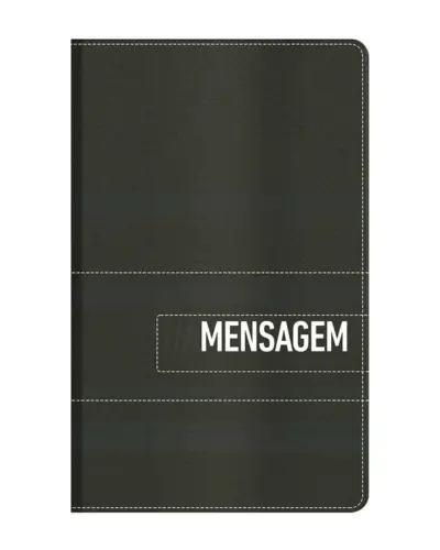 Bíblia a mensagem - capa luxo preta e cinza