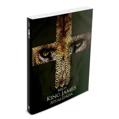 Bíblia King James Atualizada Capa Brochura Feminina Leão Cruz com 1664 pags formato 14x21