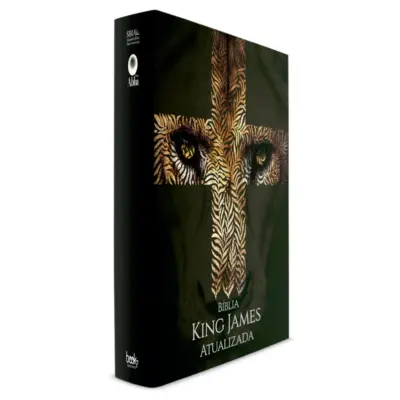 Bíblia King James Atualizada Capa Dura Feminina Leão Cruz com 1664 pags formato 14x21