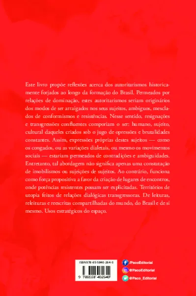 Brasil: cor de brasa, cor de sangue Brasil Quarta Capa