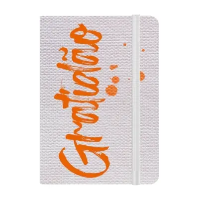 Caderneta de anotações gratidão - 13x21 - 80 folhas - Sem pauta - Book7