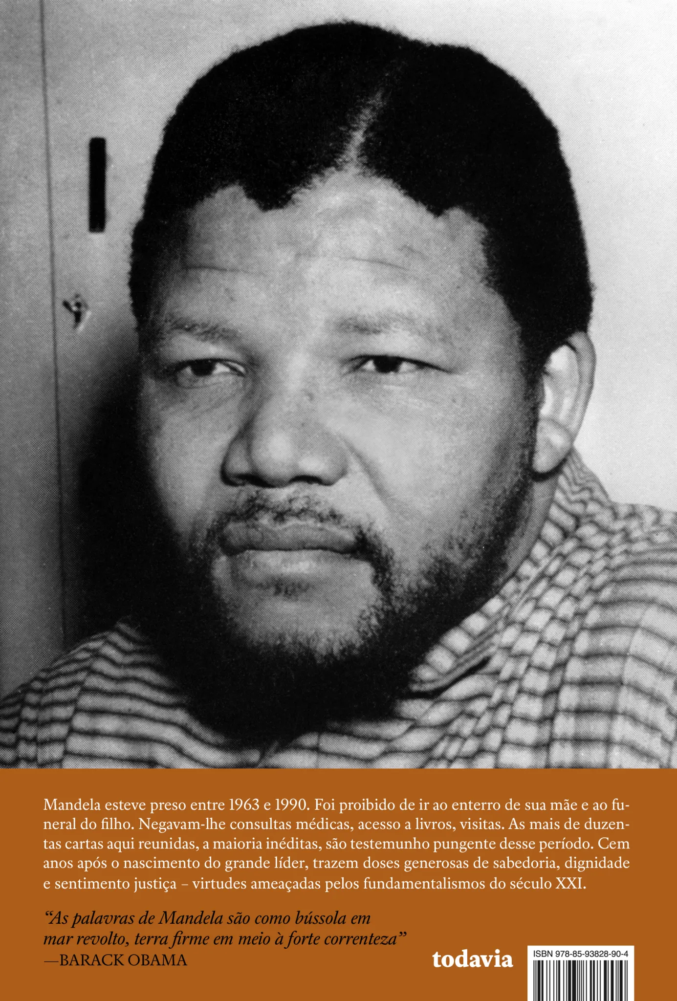 Cartas da prisão de Nelson Mandela: Cartas da prisão de Nelson Mandela Quarta Capa