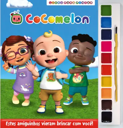 Cocomelon - Livro para Pintar com Aquarela