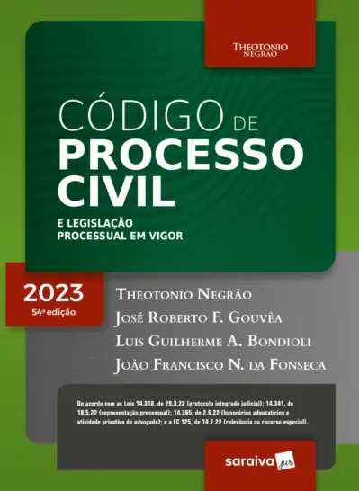 Código de processo civil e legislação processual em vigor