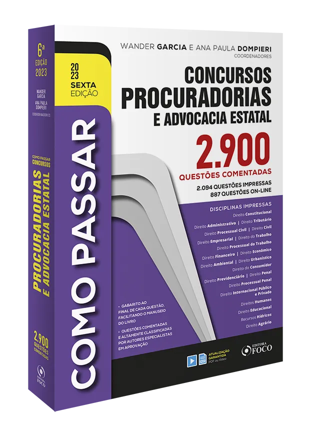 Como passar em concursos de procuradorias e advocacia estatal - 2.900 questões comentadas: Como passar em concursos de procuradorias e advocacia estatal - 2.900 questões comentadasImagens Sem Perspectiva