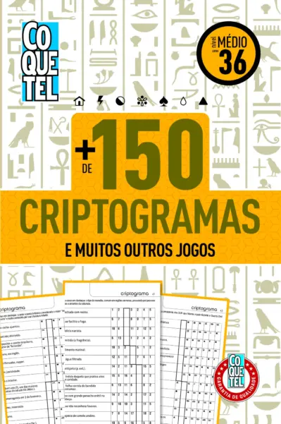 Coquetel Mais de 150 Criptogramas Nível Médio Ed 36