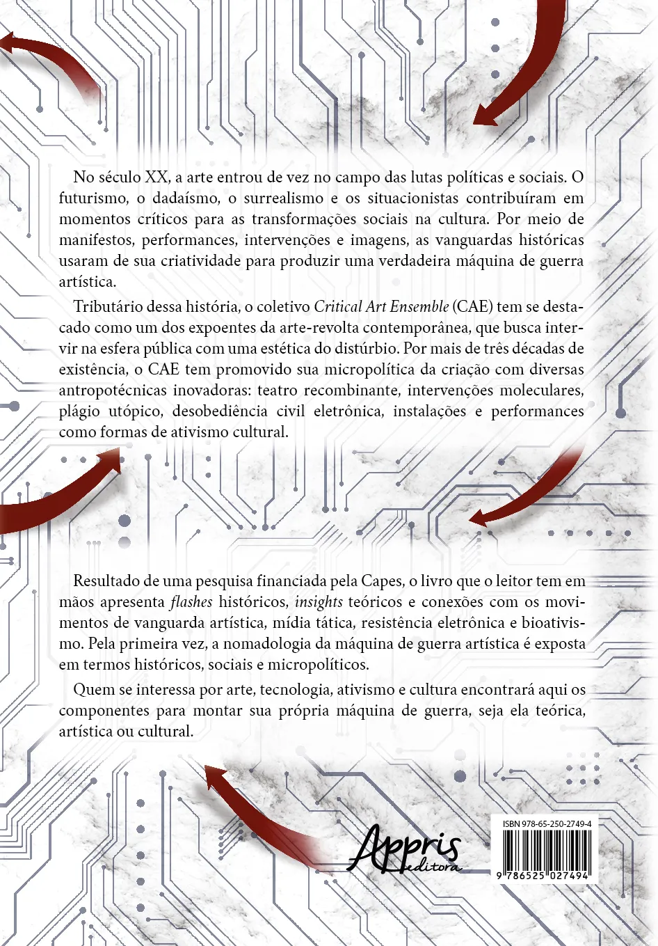 Critical art ensemble: a máquina de guerra artística e os arsenais antropotécnicos da revolta Critical art ensemble Quarta Capa