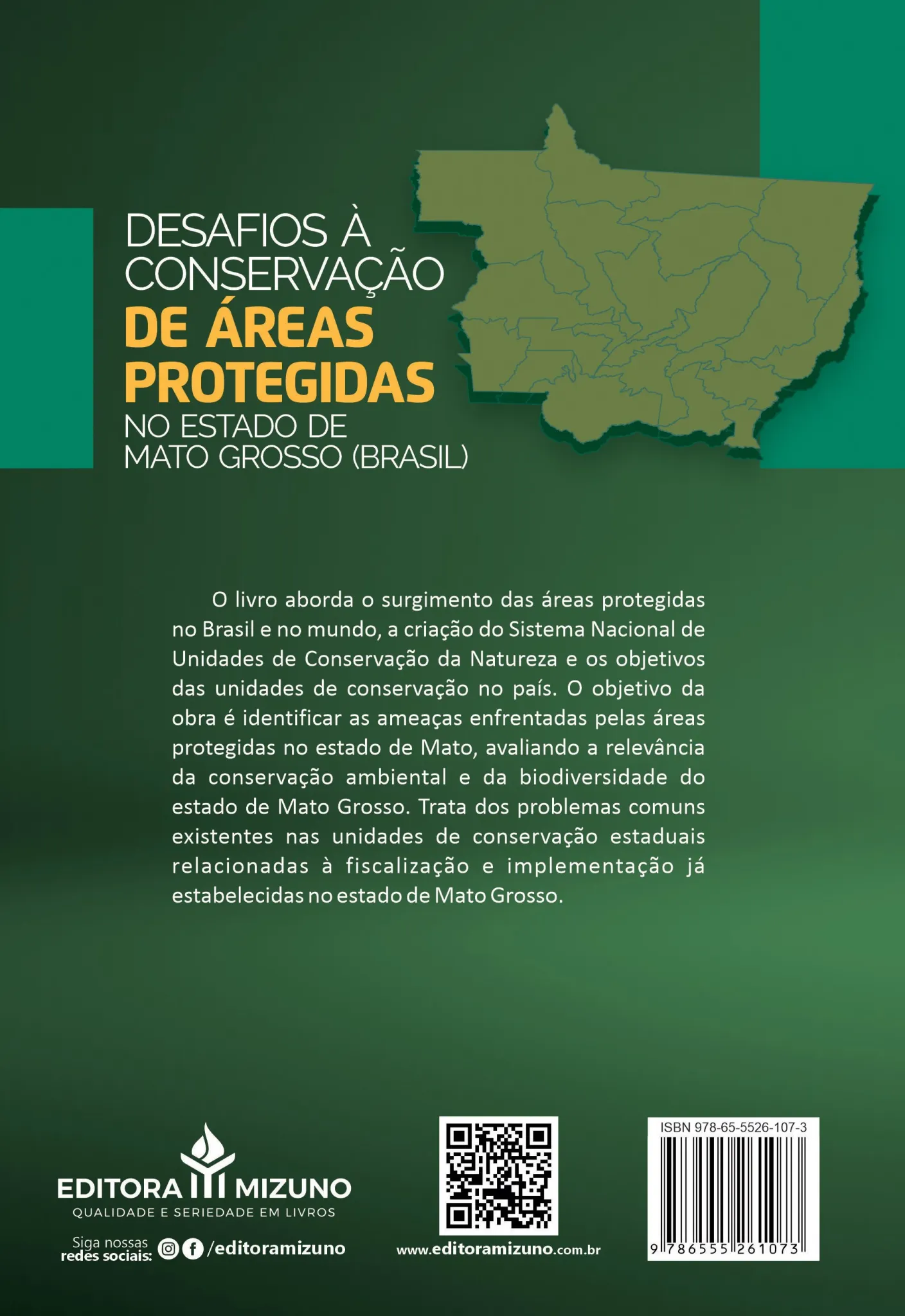 Desafios à conservação de áreas protegidas no estado de Mato Grosso (Brasil): o caso do parque estadual cristalino Desafios à conservação de áreas protegidas no estado de Mato Grosso (Brasil) Quarta Capa
