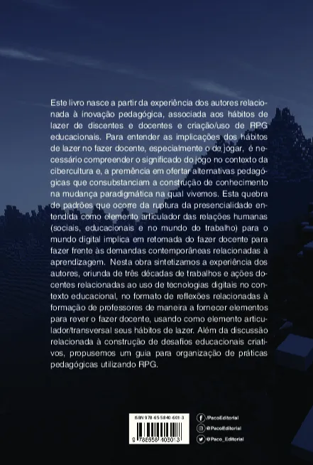 Desafios educacionais criativos: Desafios educacionais criativos Quarta Capa