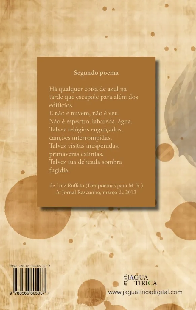 Dias de vinho e de chumbo: Dias de vinho e de chumbo Quarta Capa