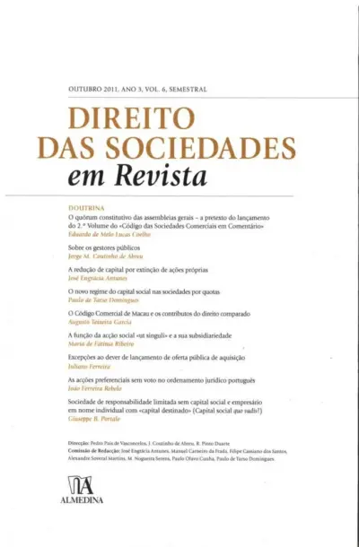 Direito das sociedades em revista