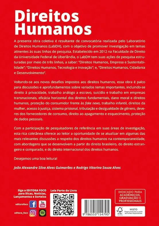Direitos humanos - Contextos e perspectivas: Direitos humanos - Contextos e perspectivas Quarta Capa