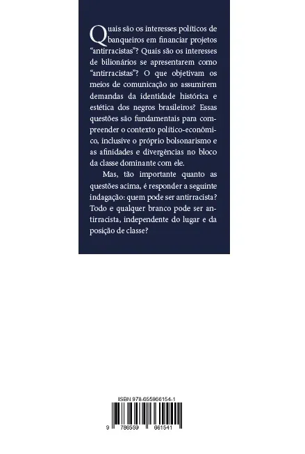 Discurso sobre o branco: notas sobre o racismo e o apocalipse do liberalismo Discurso sobre o branco Quarta Capa