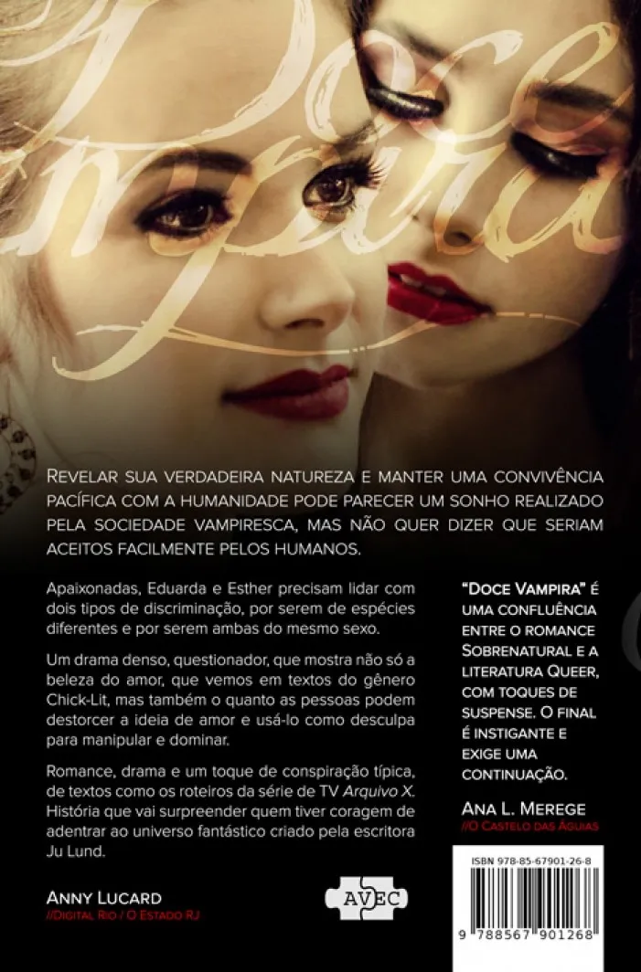 Doce vampira: Doce vampira Quarta Capa