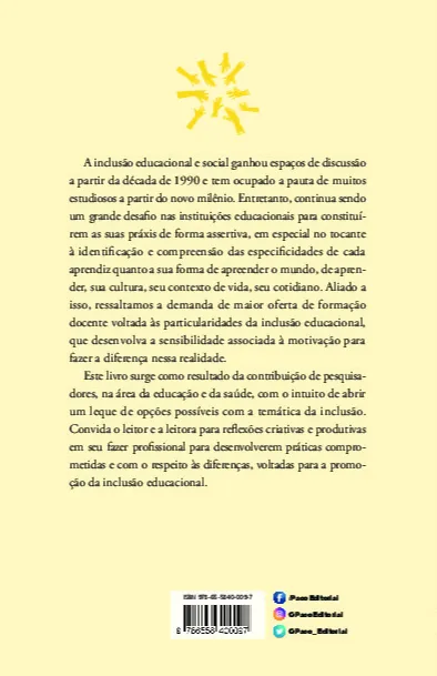Educação inclusiva: perspectivas complementares no respeito às diferenças Educação inclusiva Quarta Capa