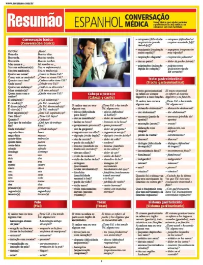 Espanhol - Conversação médica