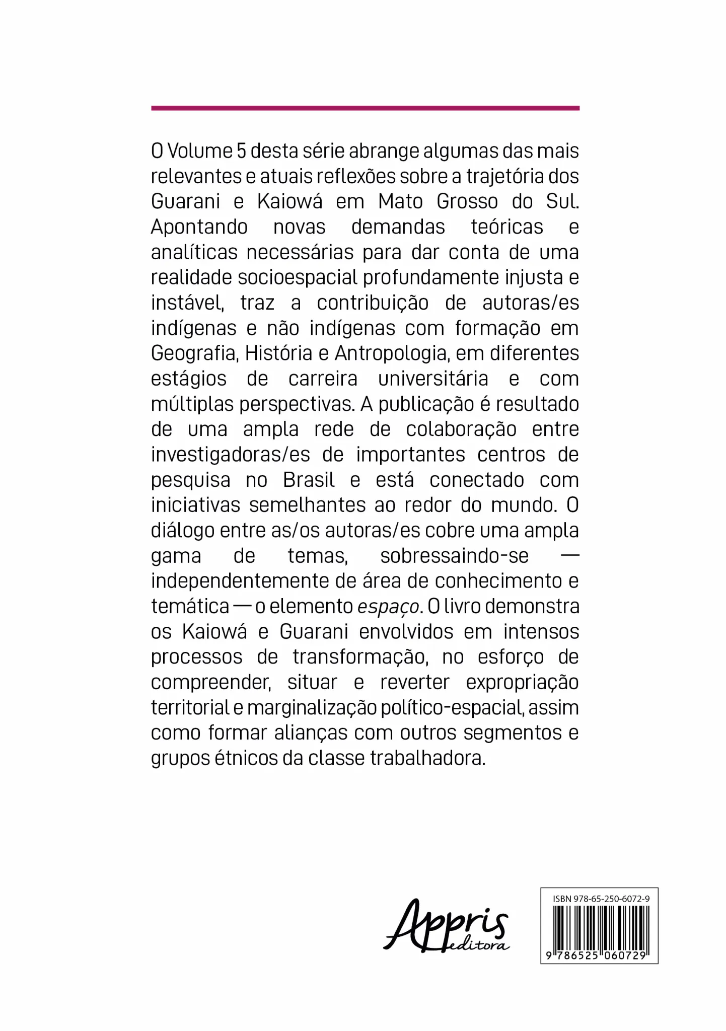 Guarani e Kaiowá: Modos de existir e produzir Guarani e Kaiowá Quarta Capa