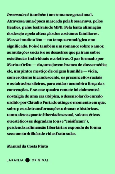 Insensatez: Insensatez Quarta Capa