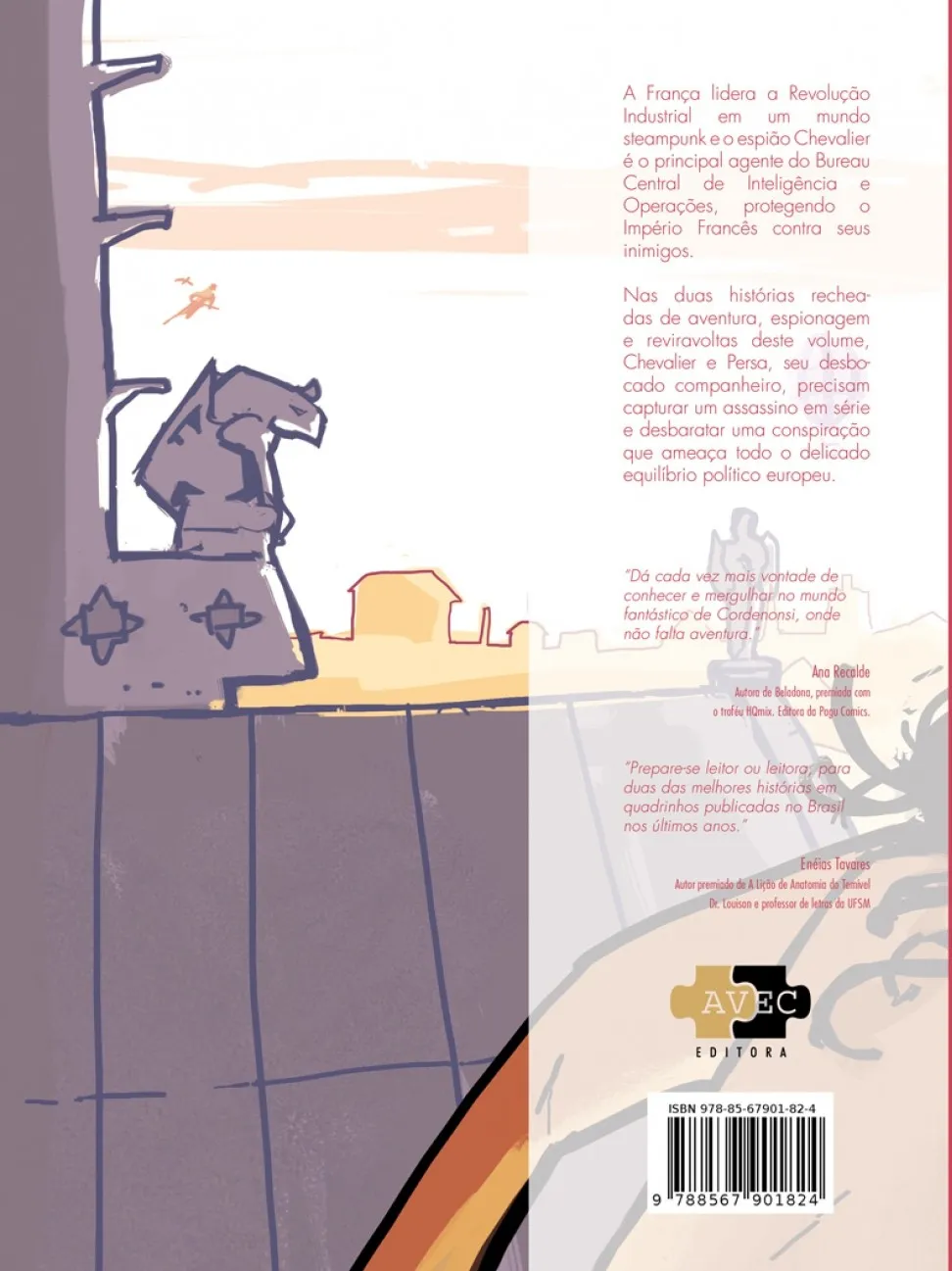 Le Chevalier: Arquivos secretos Le Chevalier Quarta Capa