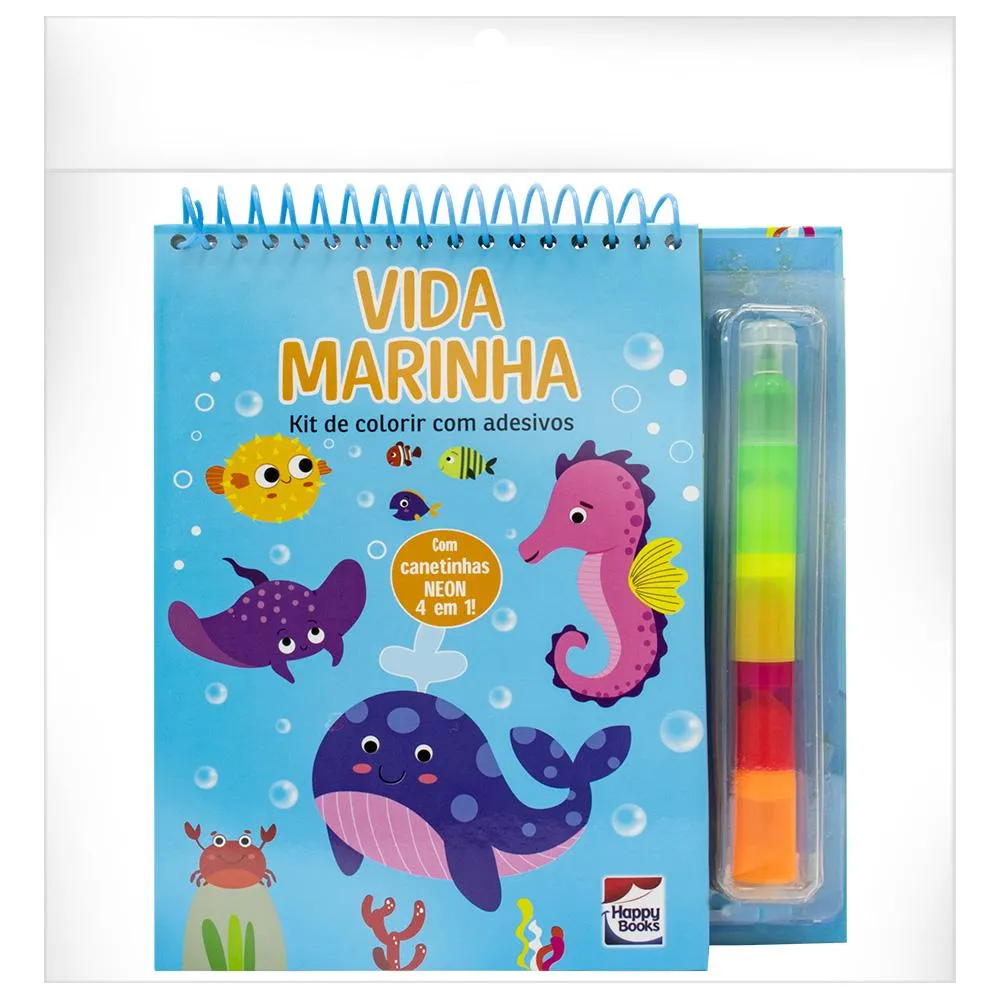 Livrinho 4 em 1: Vida Marinha: Livrinho 4 em 1: Vida Marinha: