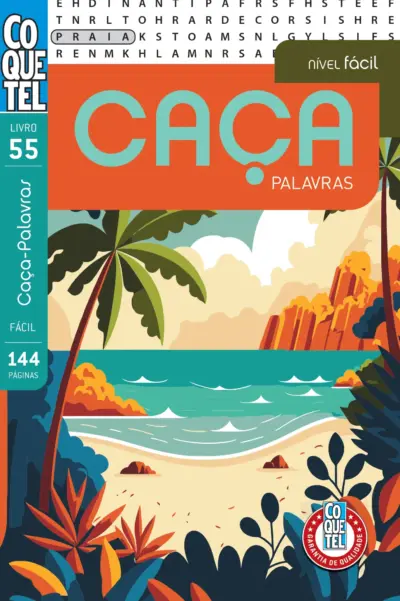 Livro coquetel caça palavras ed 55