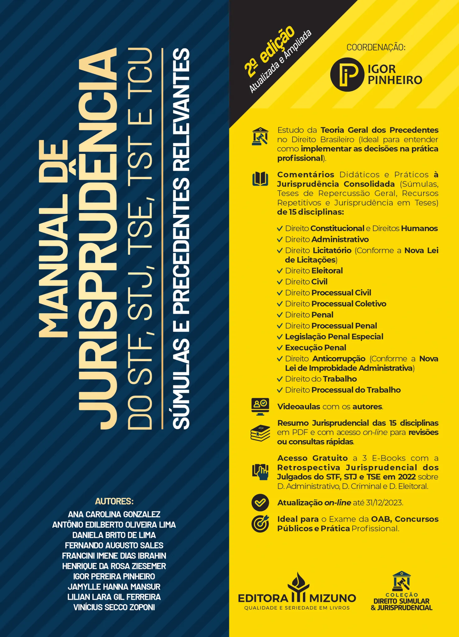 Manual de jurisprudência comentada do STF, STJ, TSE, TST e TCU: Manual de jurisprudência comentada do STF, STJ, TSE, TST e TCU: