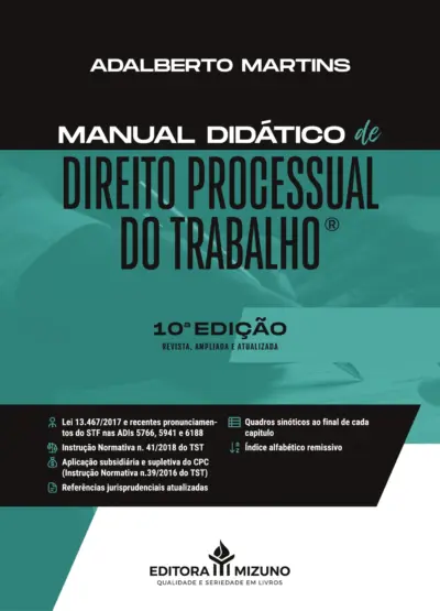 Manual didático de direito processual do trabalho