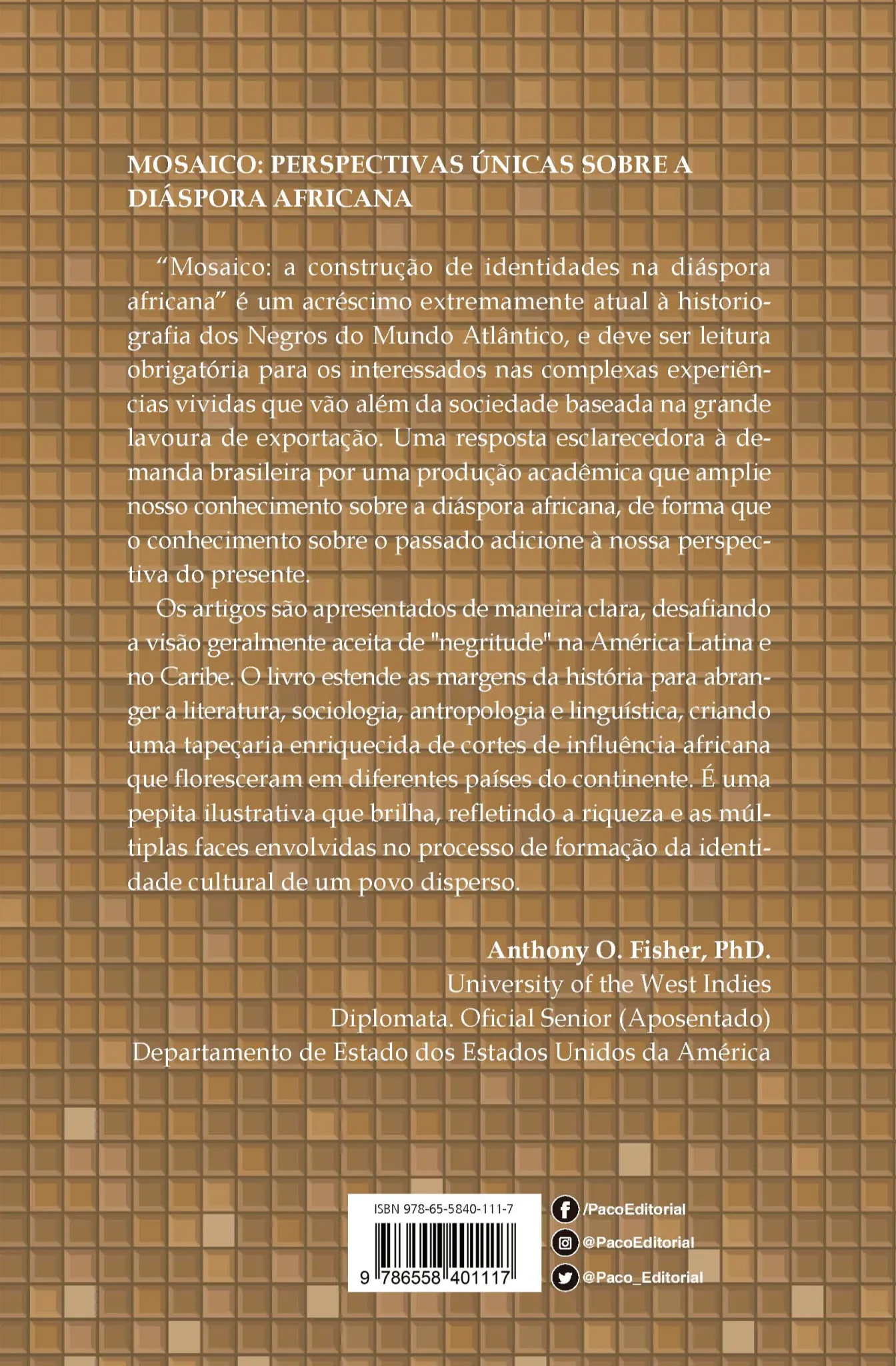 Mosaico: a construção de identidades na diáspora africana Mosaico Quarta Capa