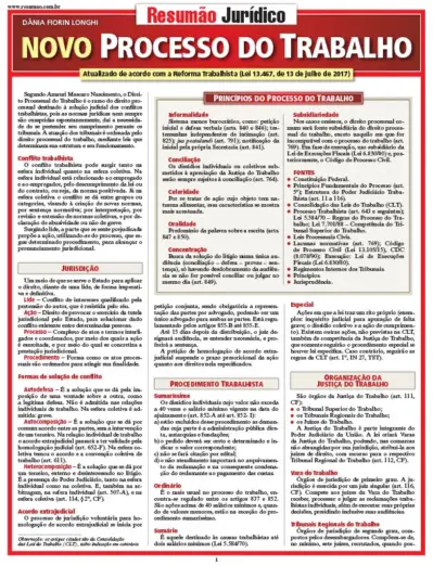 Novo processo do trabalho