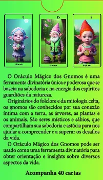 O Oráculo Mágico dos Gnomos: O Oráculo Mágico dos Gnomos Quarta Capa