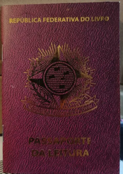 Passaporte da leitura vinho