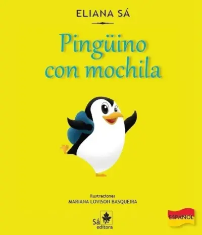Pingüino con mochila
