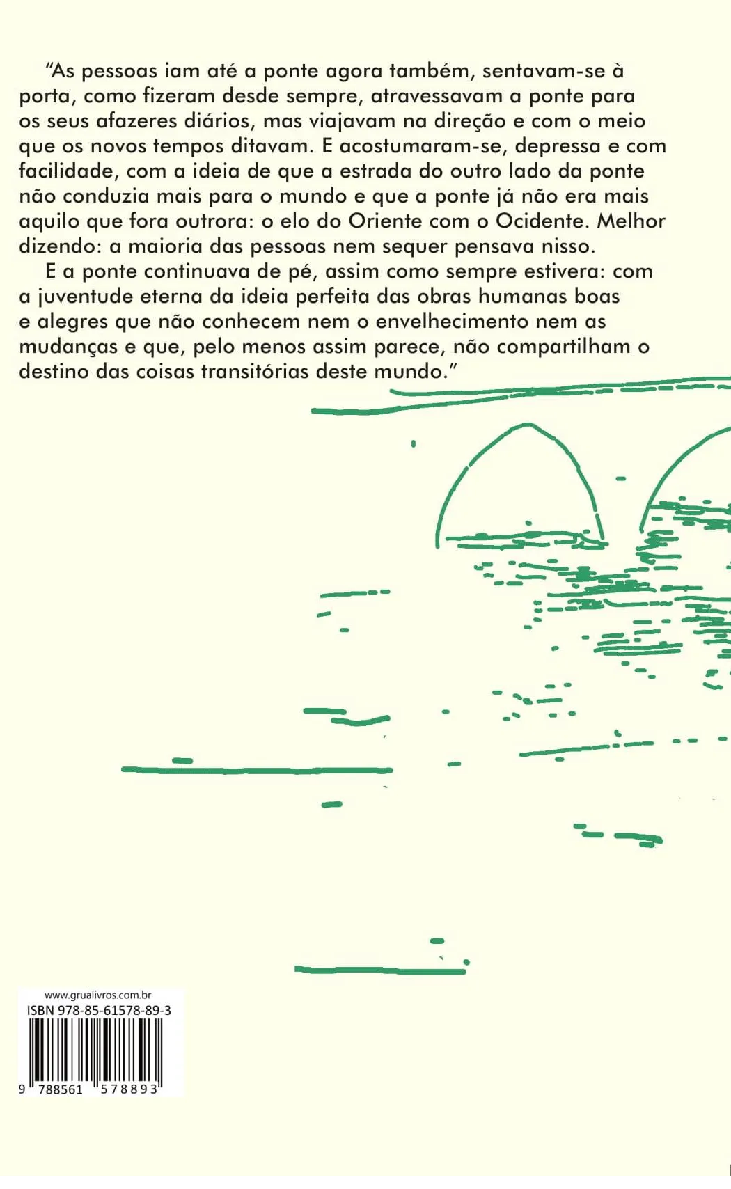 Ponte sobre o Drina: Ponte sobre o Drina Quarta Capa