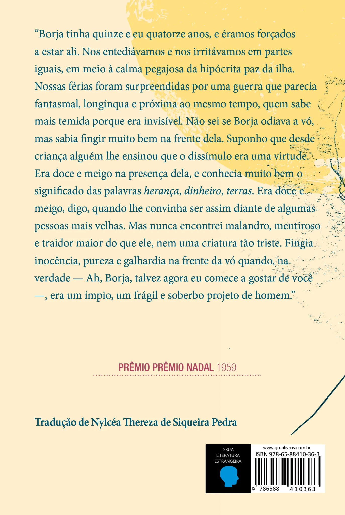 Primeira memória: Primeira memória Quarta Capa