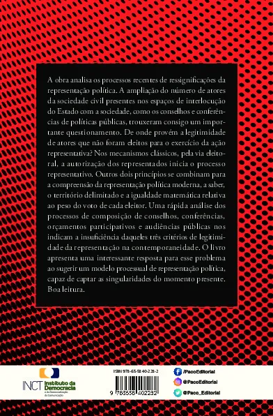Ressignificações da representação política: atores e conectores da rede estadual de Direitos Humanos em Minas Gerais Ressignificações da representação política Quarta Capa