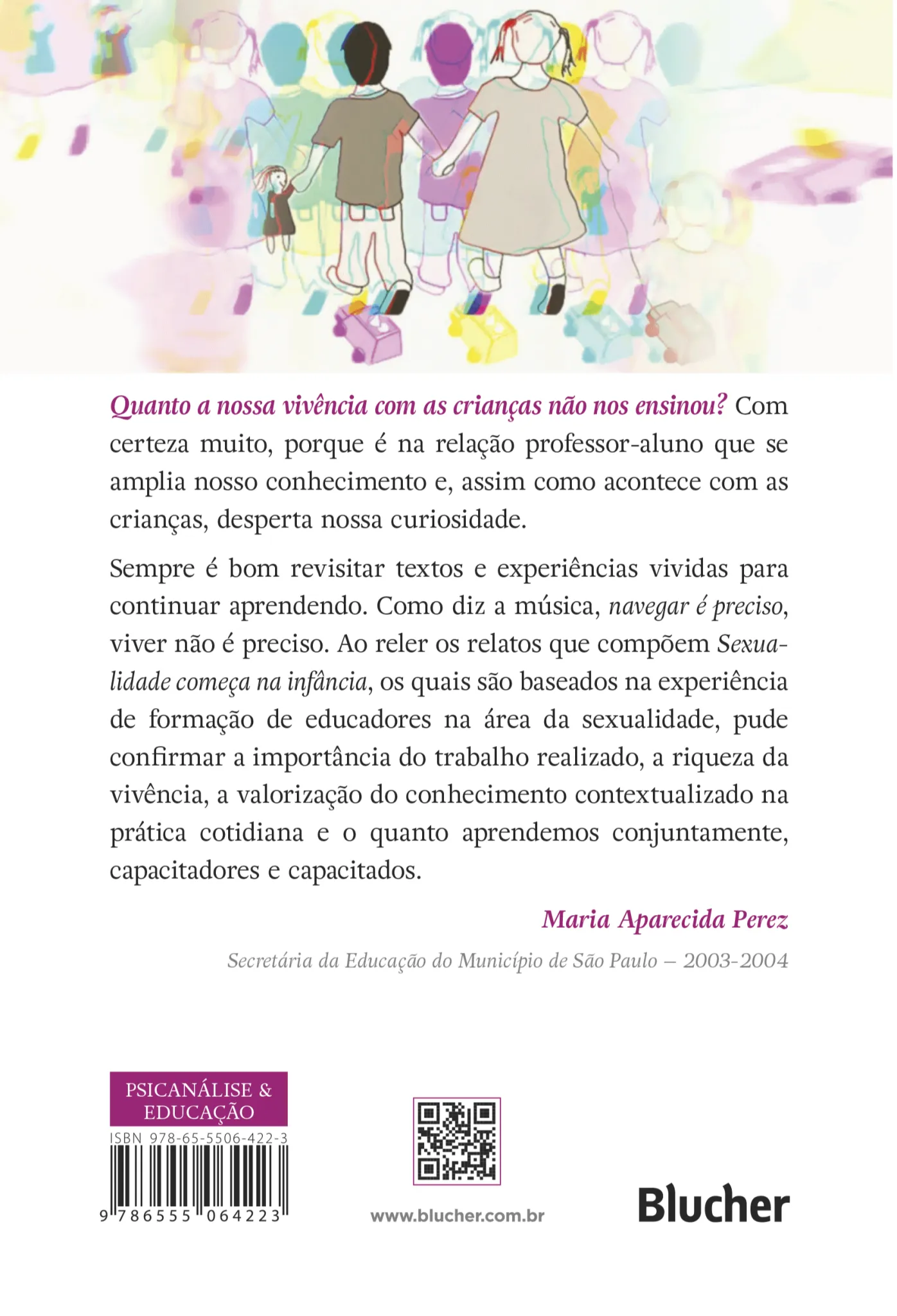 Sexualidade começa na infância: Sexualidade começa na infância Quarta Capa