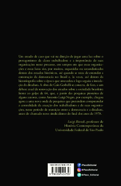 Todos para o que der e vier: os trabalhadores do petróleo de Mauá e a luta pela organização sindical Todos para o que der e vier Quarta Capa