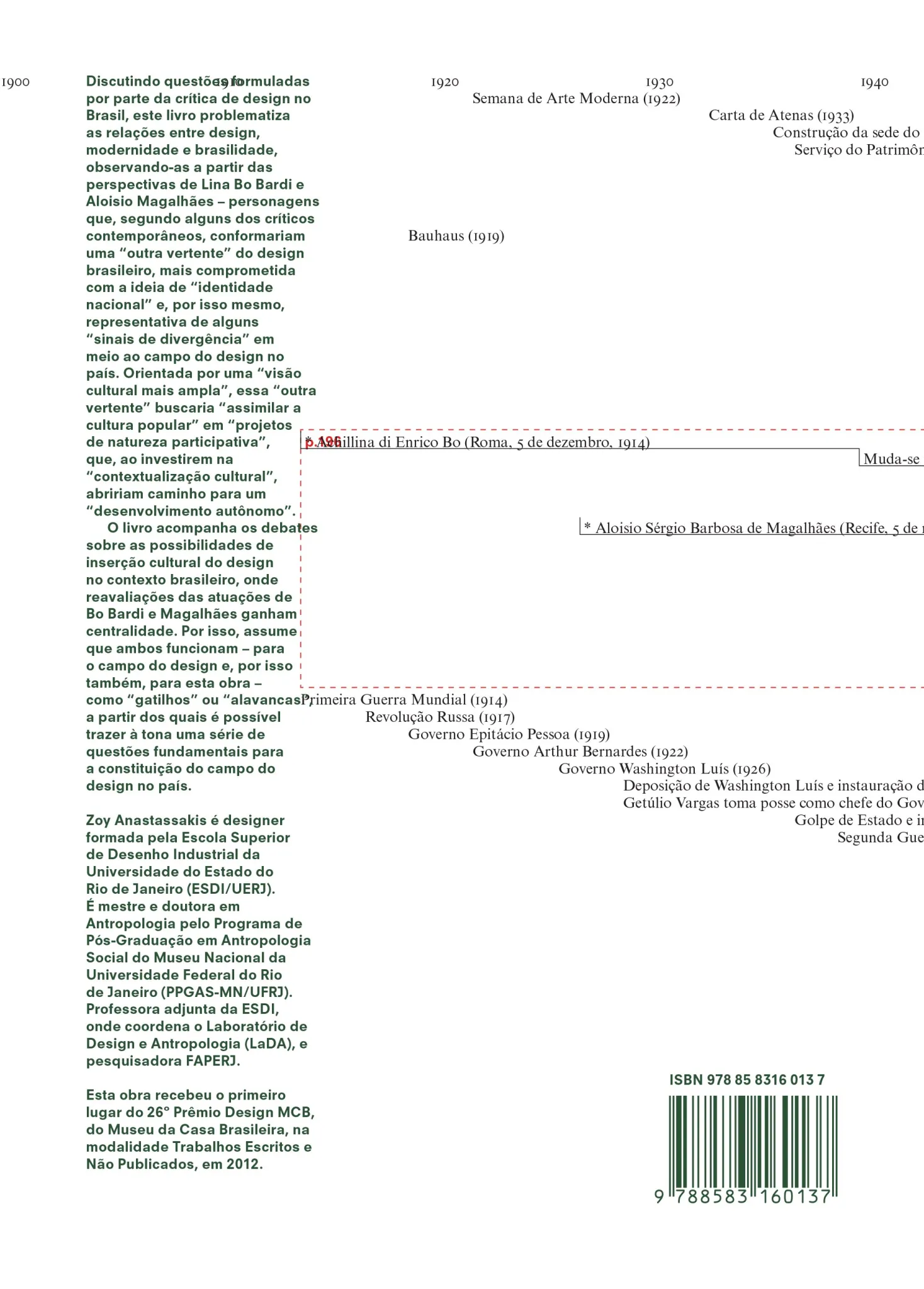 Triunfos e impasses: Lina Bo Bardi, Aloisio Magalhães e o design no Brasil Triunfos e impasses Quarta Capa