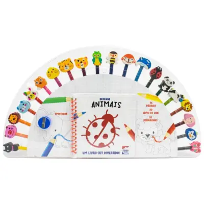 Um livro divertido! Desenhe seus amigos Animais