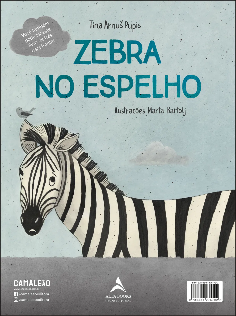 Zebra no espelho: Zebra no espelho Quarta Capa