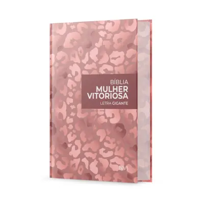 Bíblia mulher vitoriosa – Onça - Letra gigante