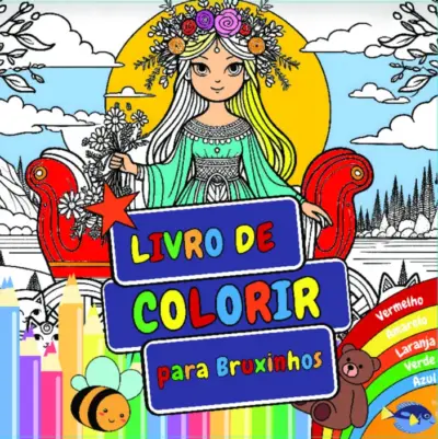 Livro de colorir para bruxinhos