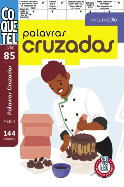 Livro Coquetel Palavras-Cruzadas Médio 85